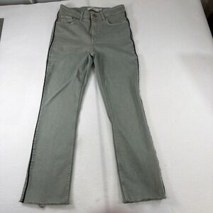 Vineyard Vines High Rise Kick Flare Jeans Women Size 28 Green Denim Stretch  Y2K